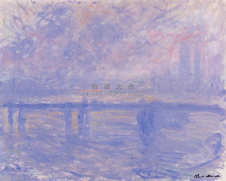 Charing Cross Bridge - 克劳德·莫奈